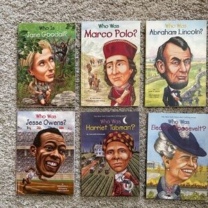 Who Was? Series Kids Puzzle Books Set